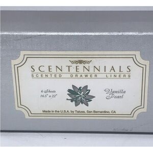 Silver Scented Drawer Liners Scentennials Open Box 2 Liners Left Vanilla Pearl